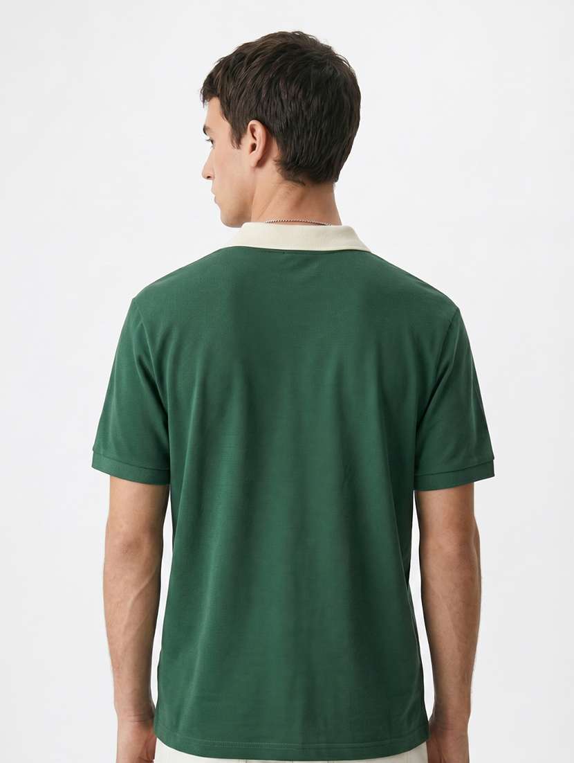 men printed short sleeve regular fit polo t-shirt - 22480718 -  Standard Image - 4