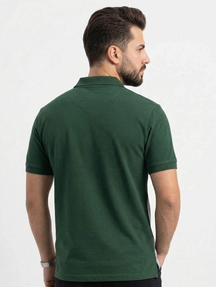 men color block short sleeve regular fit polo t-shirt - 22480722 -  Standard Image - 4