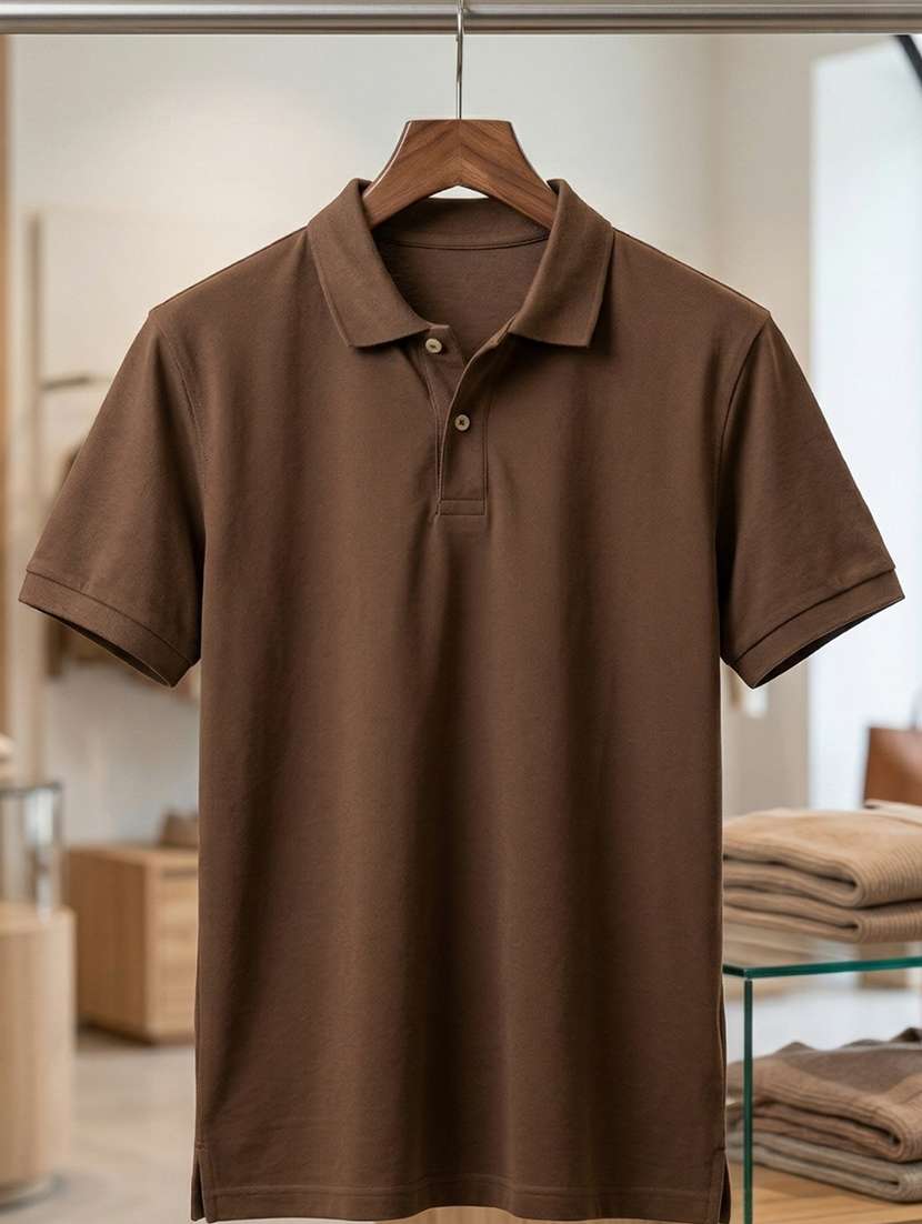 men solid short sleeve regular fit polo t-shirt - 22480791 -  Standard Image - 4