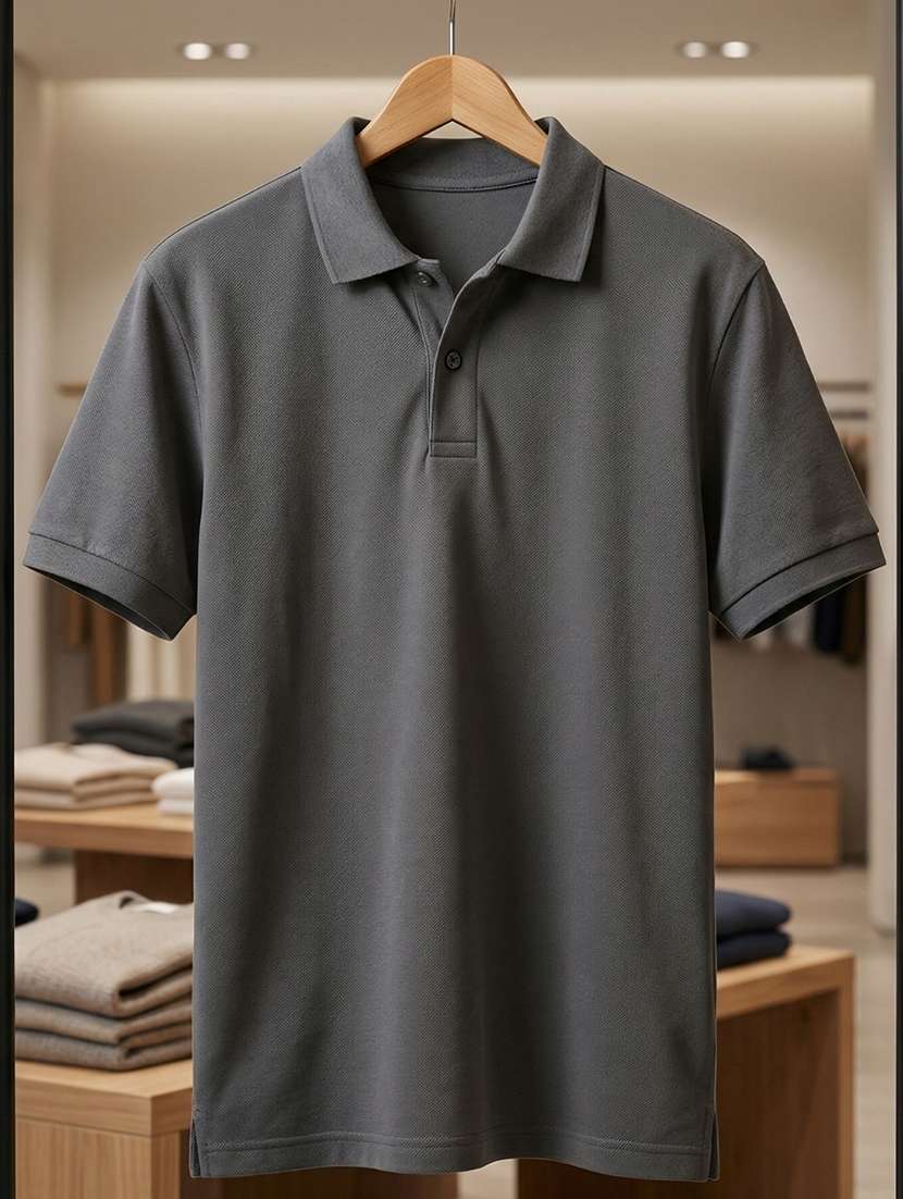 men solid short sleeve regular fit polo t-shirt - 22480793 -  Standard Image - 4