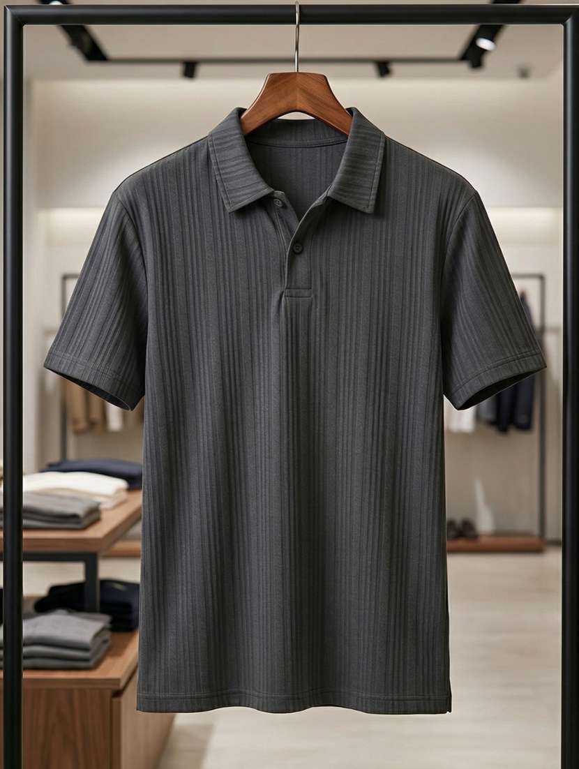 men self design short sleeve regular fit polo t-shirt - 22480808 -  Standard Image - 4
