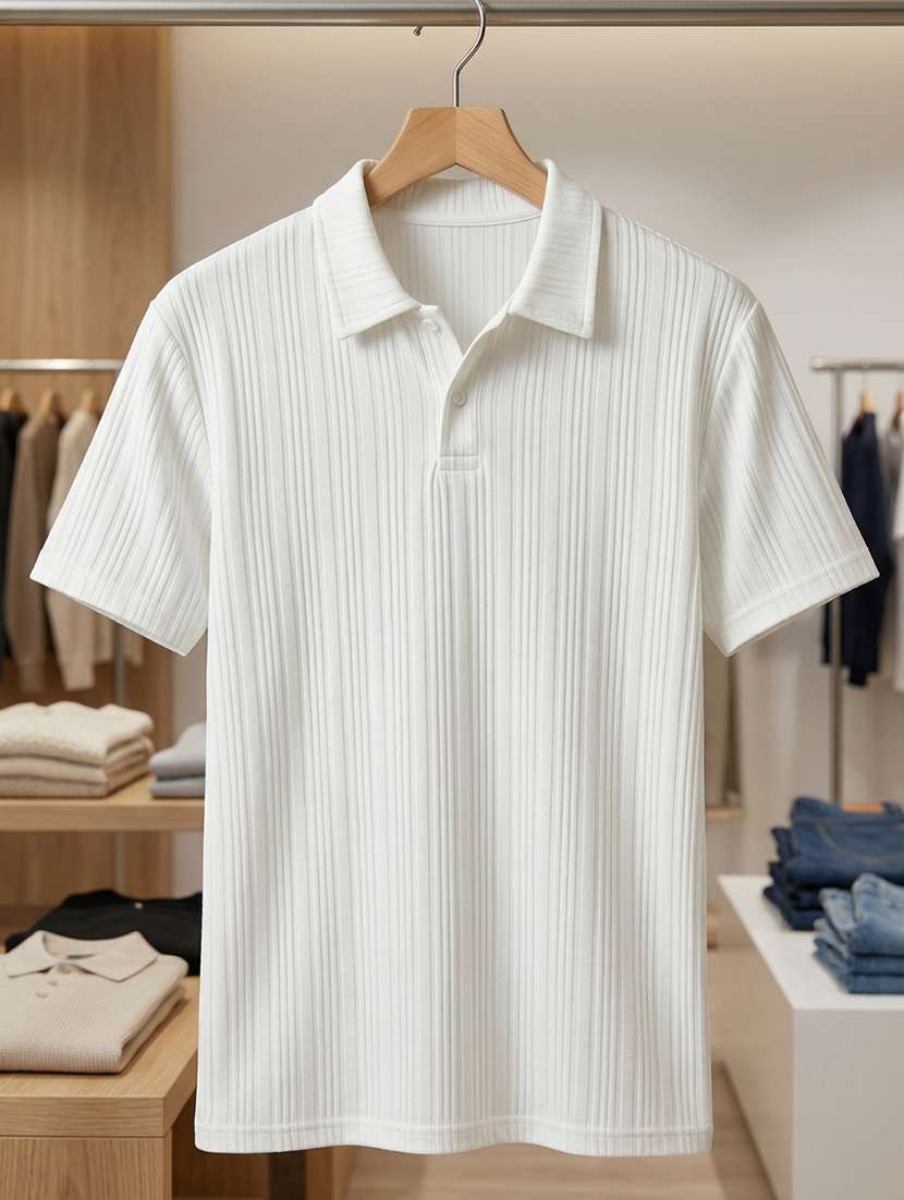 men self design short sleeve regular fit polo t-shirt - 22480809 -  Standard Image - 4