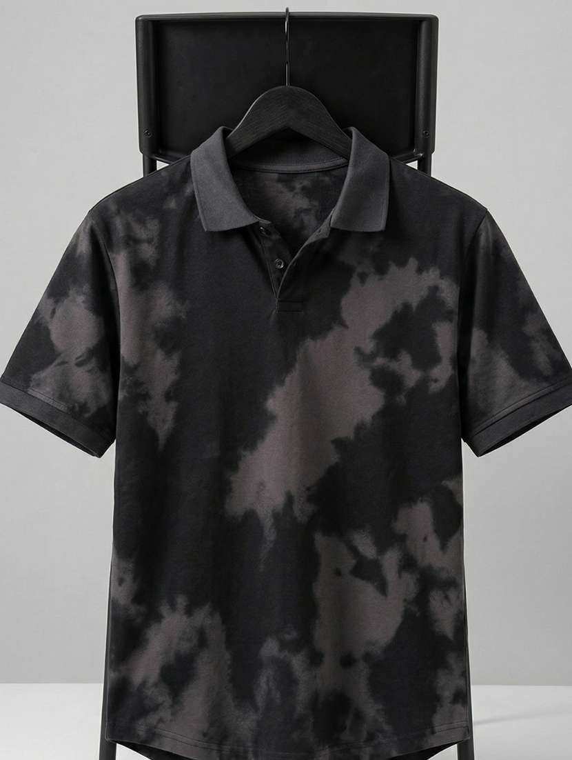 men printed short sleeve regular fit polo t-shirt - 22480815 -  Standard Image - 4