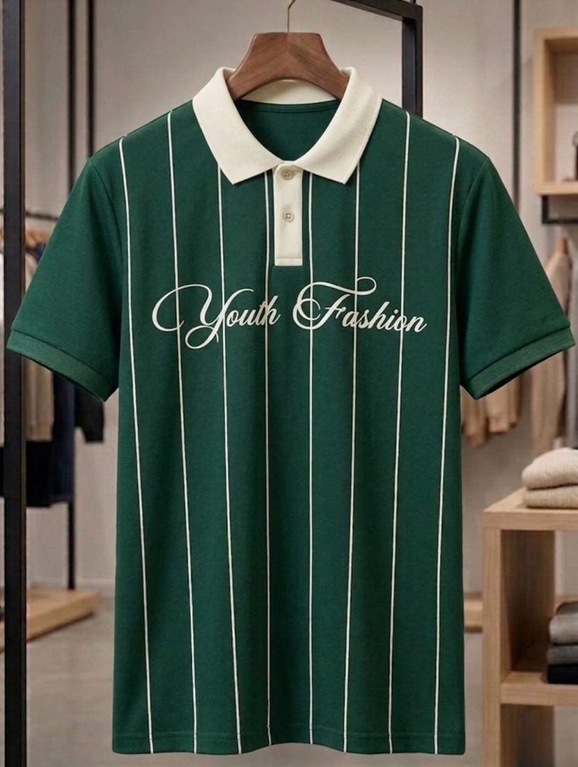 men printed short sleeve regular fit polo t-shirt - 22480818 -  Standard Image - 4