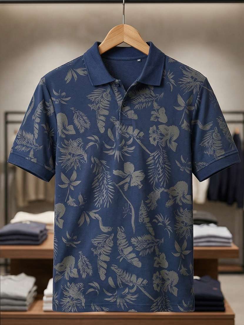 men printed short sleeve regular fit polo t-shirt - 22480840 -  Standard Image - 4
