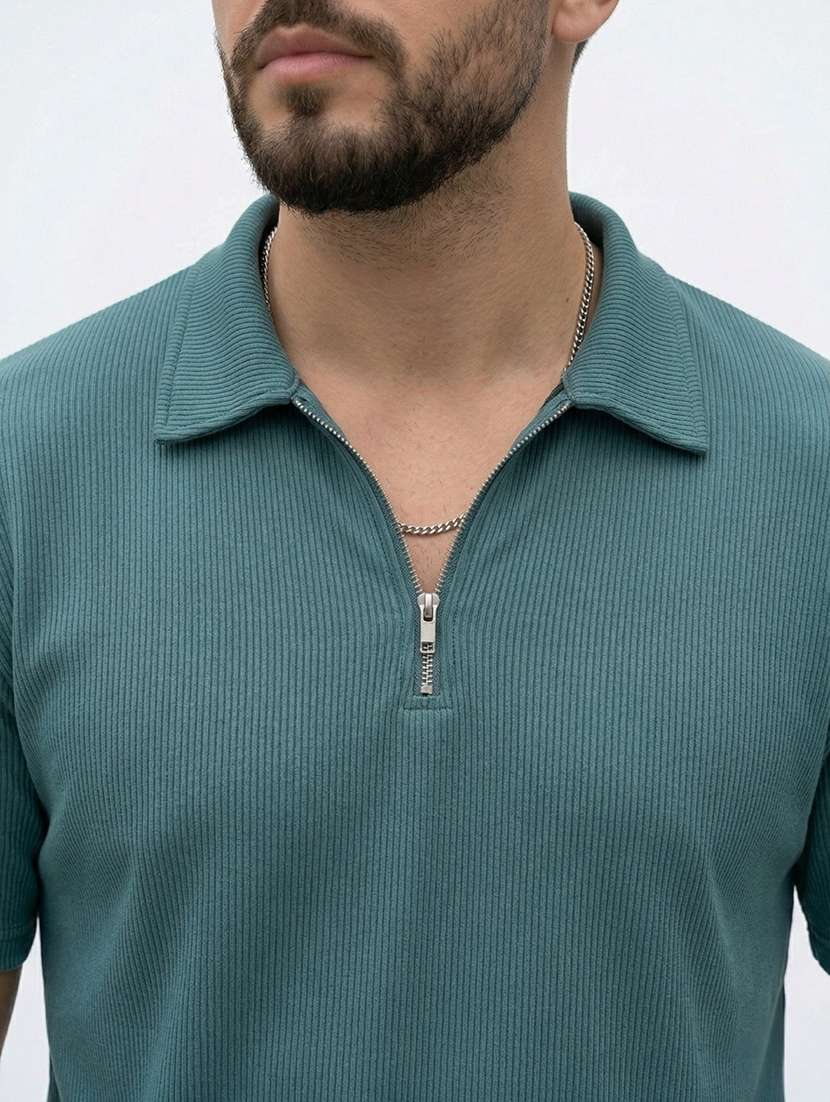 men self design short sleeve regular fit polo t-shirt - 22480852 -  Standard Image - 1