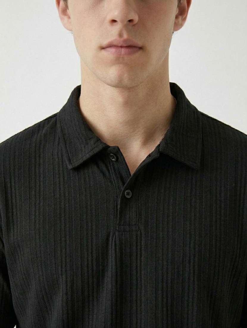 men self design short sleeve regular fit polo t-shirt - 22480855 -  Standard Image - 1