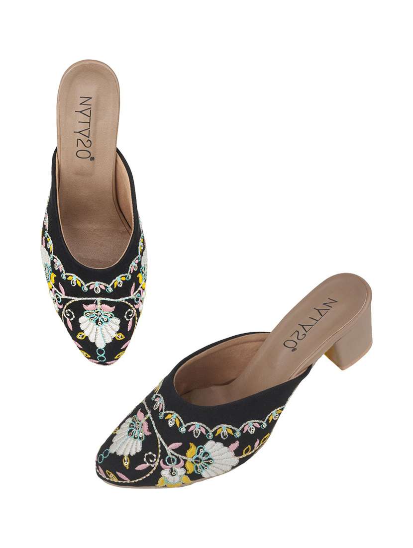 women black slip on mule - 22481709 -  Standard Image - 1