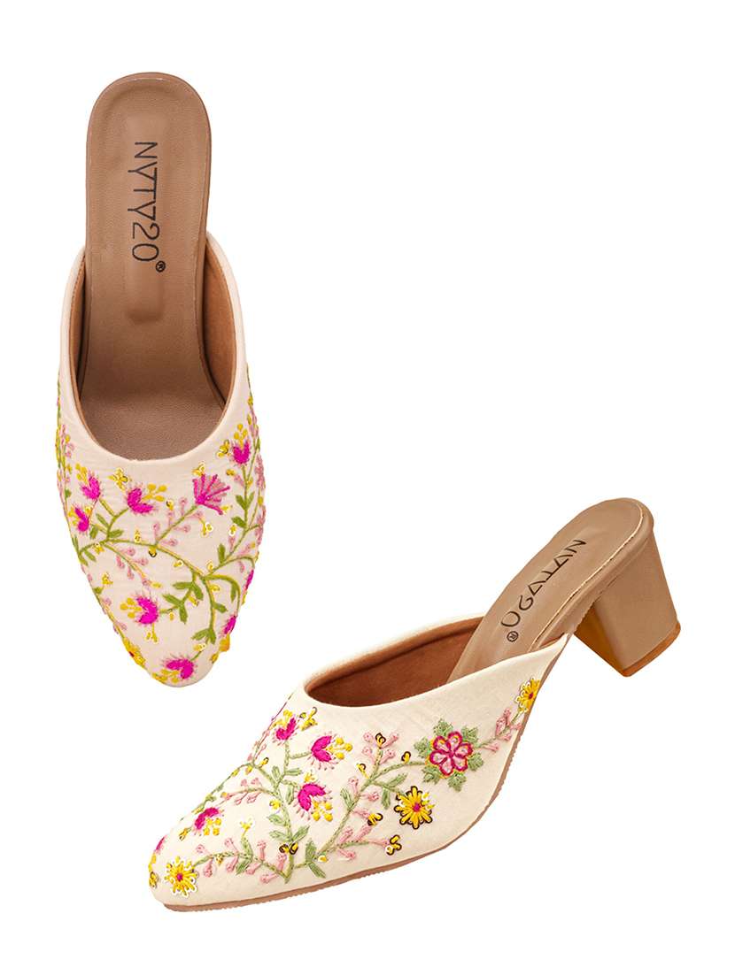 women embroidered slip on mule - 22481718 -  Standard Image - 1