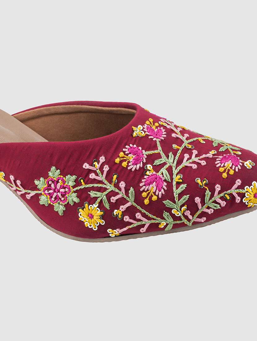 women embroidered slip on mule - 22481719 -  Standard Image - 4