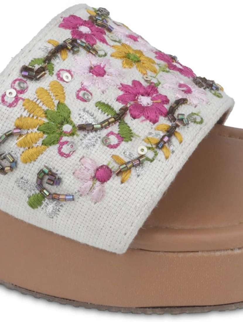 off women embroidered slip on wedgeslip on wedge - 22481725 -  Standard Image - 4