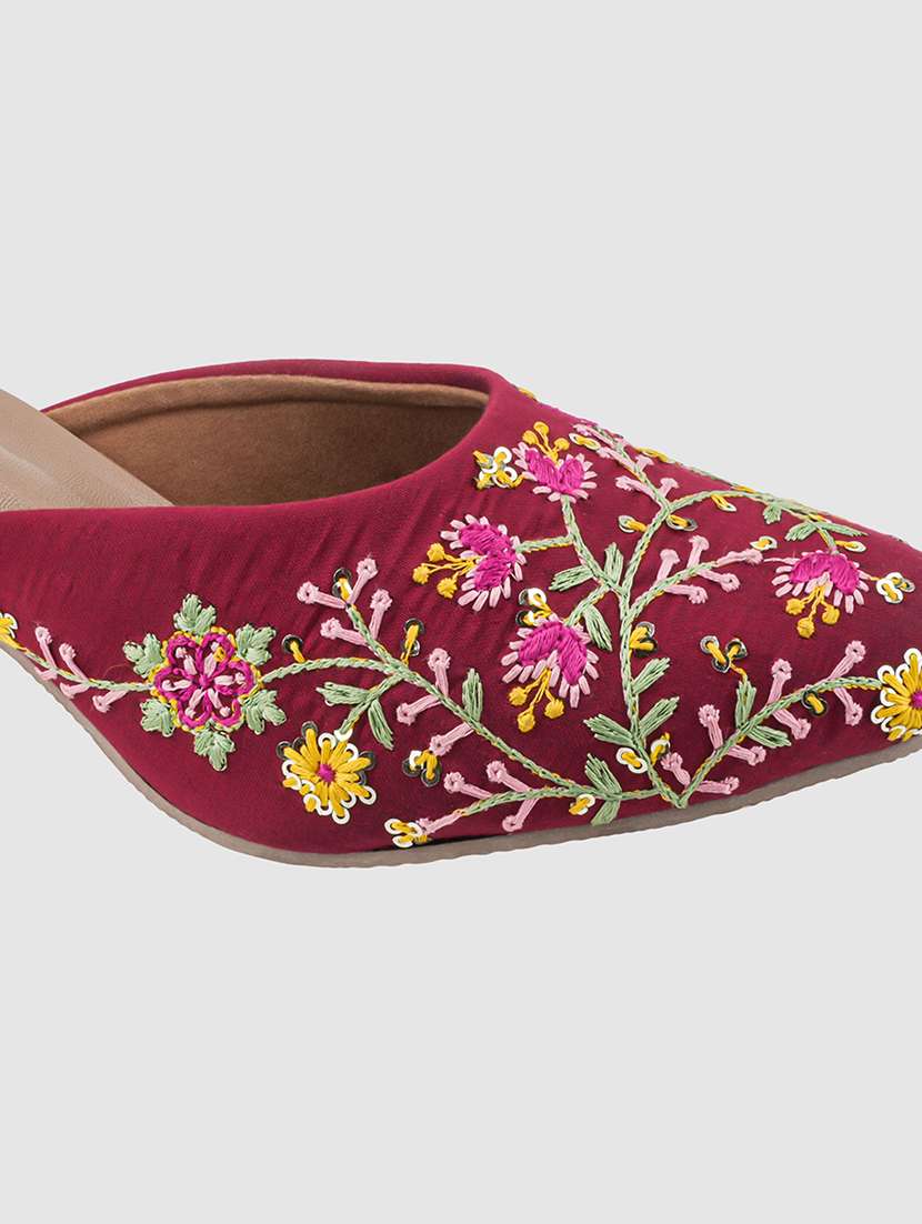 women embroidered slip on mule - 22485898 -  Standard Image - 4