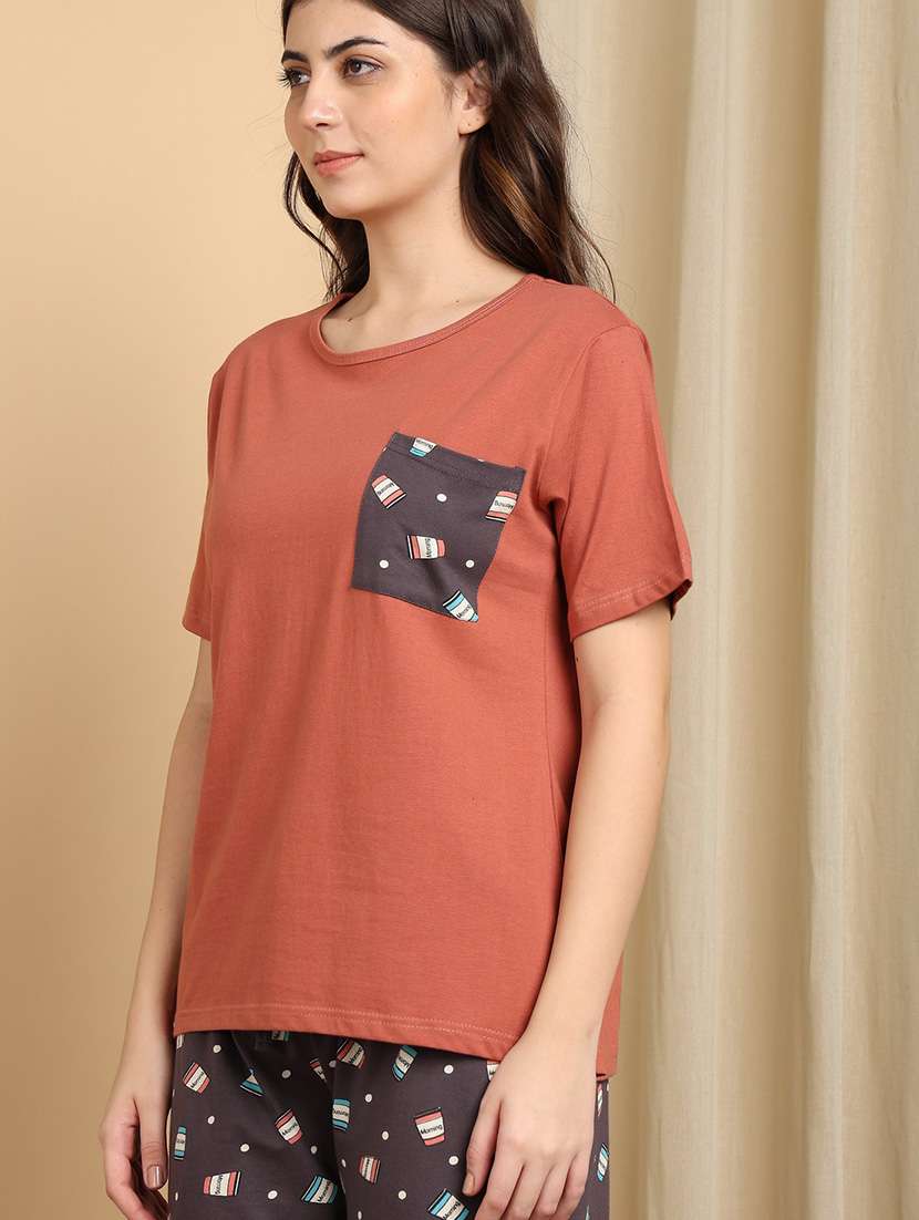 girls cotton abstract print pyjama set - 22486076 -  Standard Image - 1