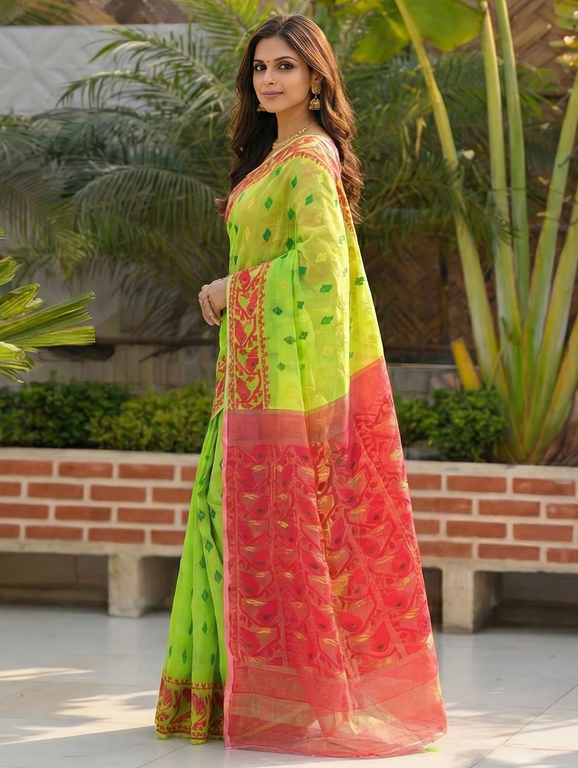 women self design jamdani saree - 22486111 -  Standard Image - 1