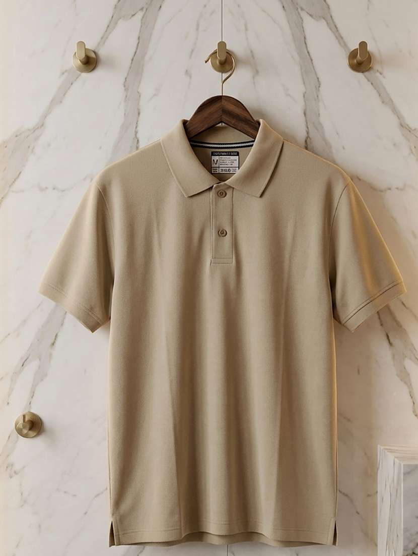 women beige polyester oversized t-shirt - 22486161 -  Standard Image - 4