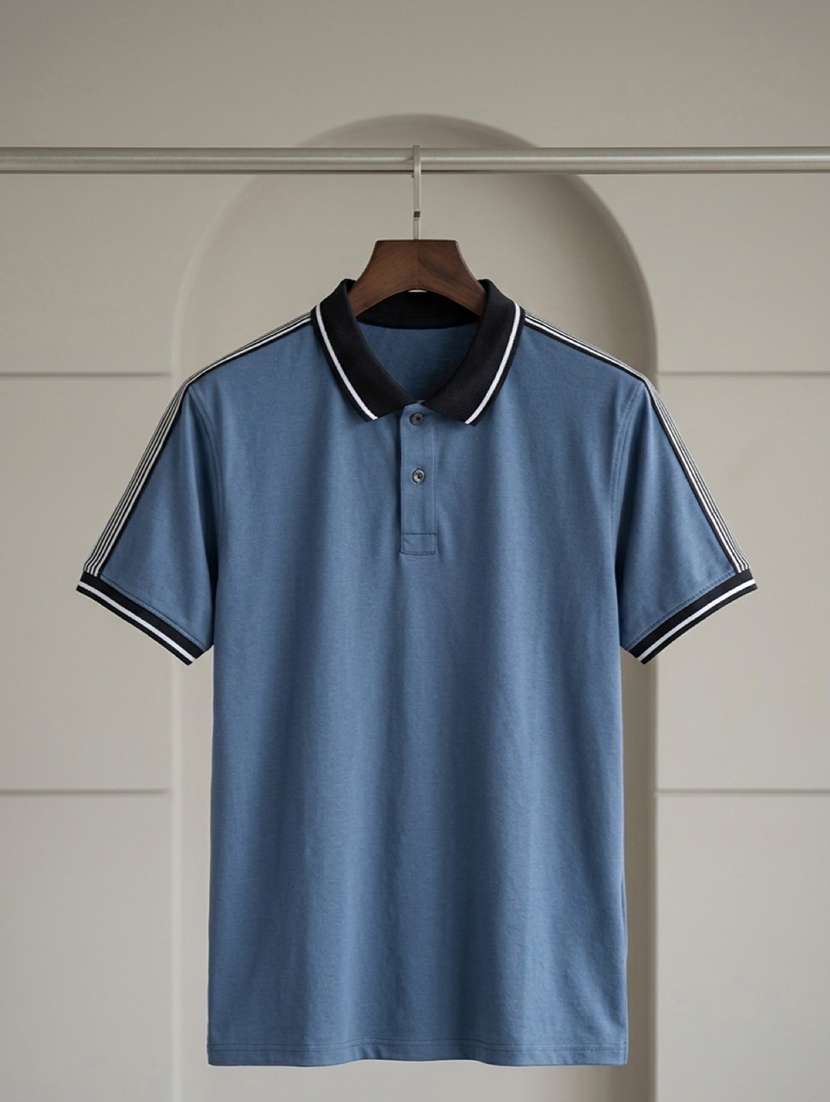 men solid short sleeve regular fit polo t-shirt - 22486187 -  Standard Image - 4