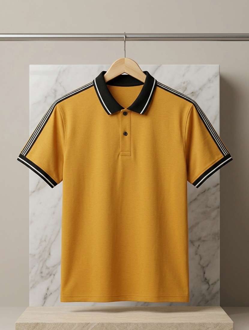men solid short sleeve regular fit polo t-shirt - 22486188 -  Standard Image - 4