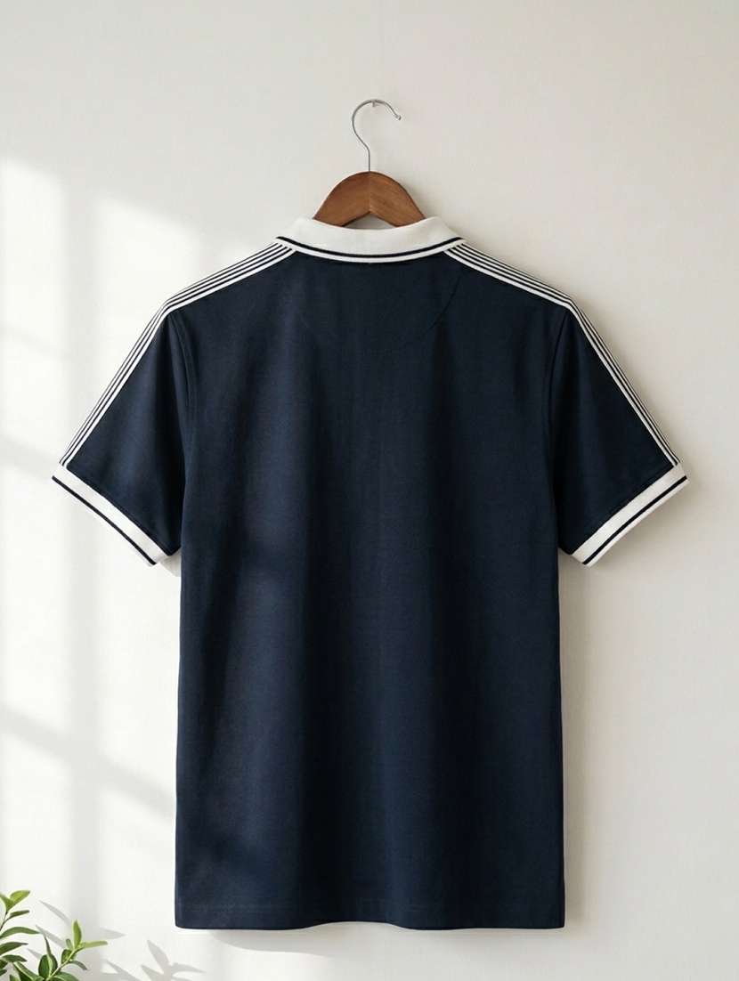 men solid short sleeve regular fit polo t-shirt - 22486189 -  Standard Image - 4