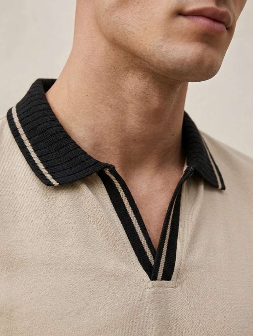 men solid short sleeve regular fit polo t-shirt - 22486192 -  Standard Image - 1
