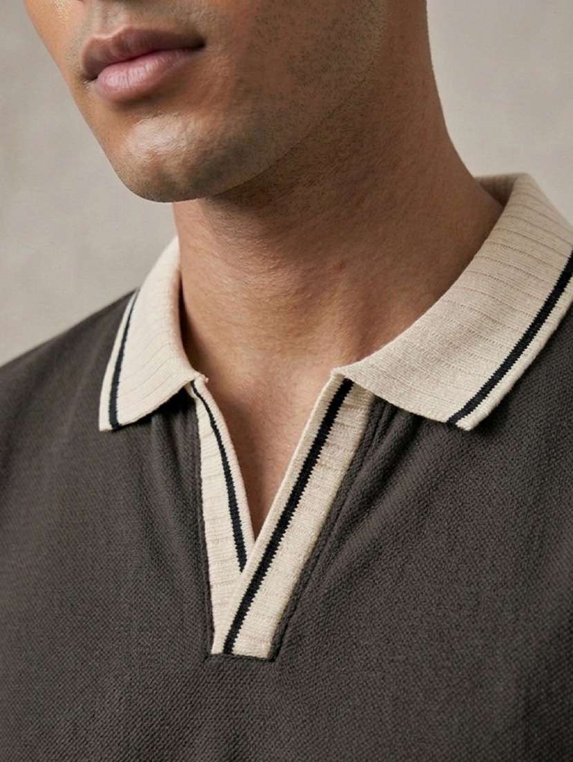 men solid short sleeve regular fit polo t-shirt - 22486197 -  Standard Image - 1