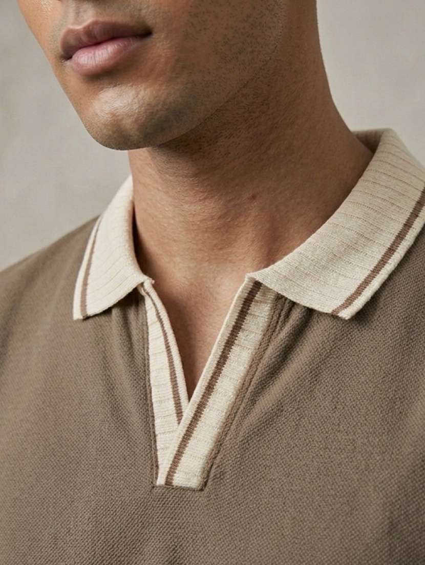 men solid short sleeve regular fit polo t-shirt - 22486198 -  Standard Image - 1