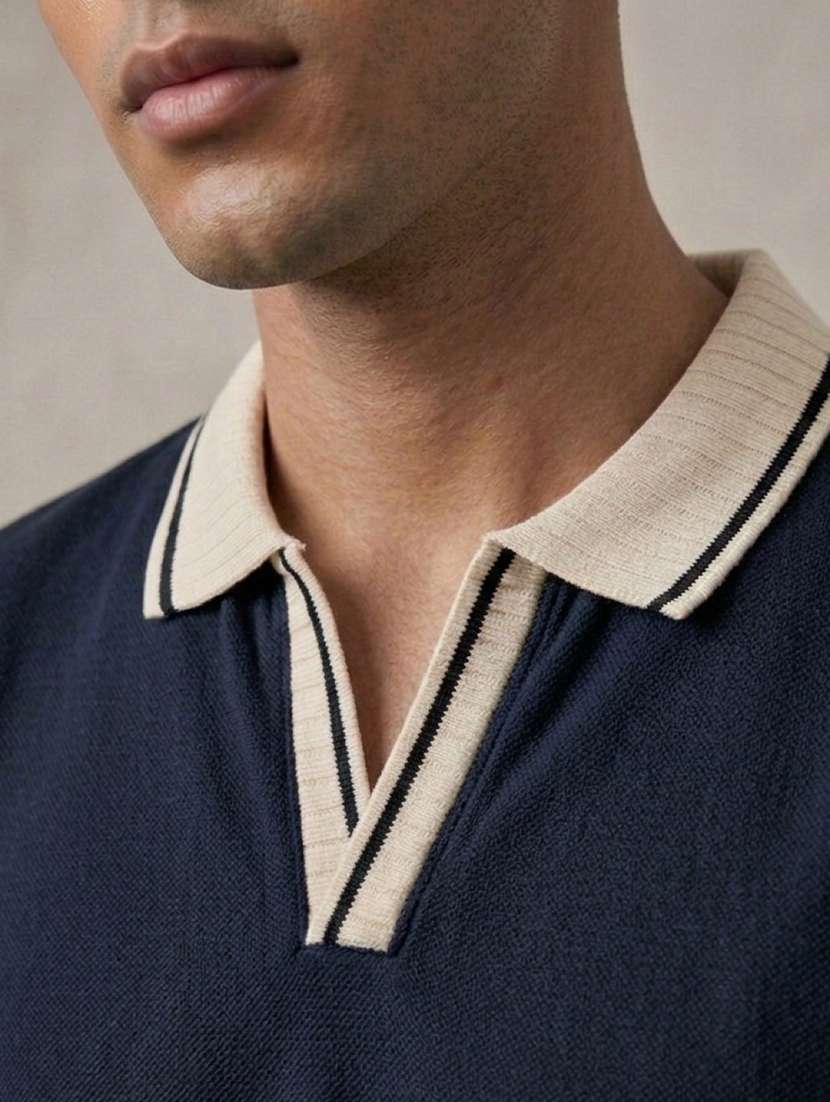 men solid short sleeve regular fit polo t-shirt - 22486199 -  Standard Image - 1