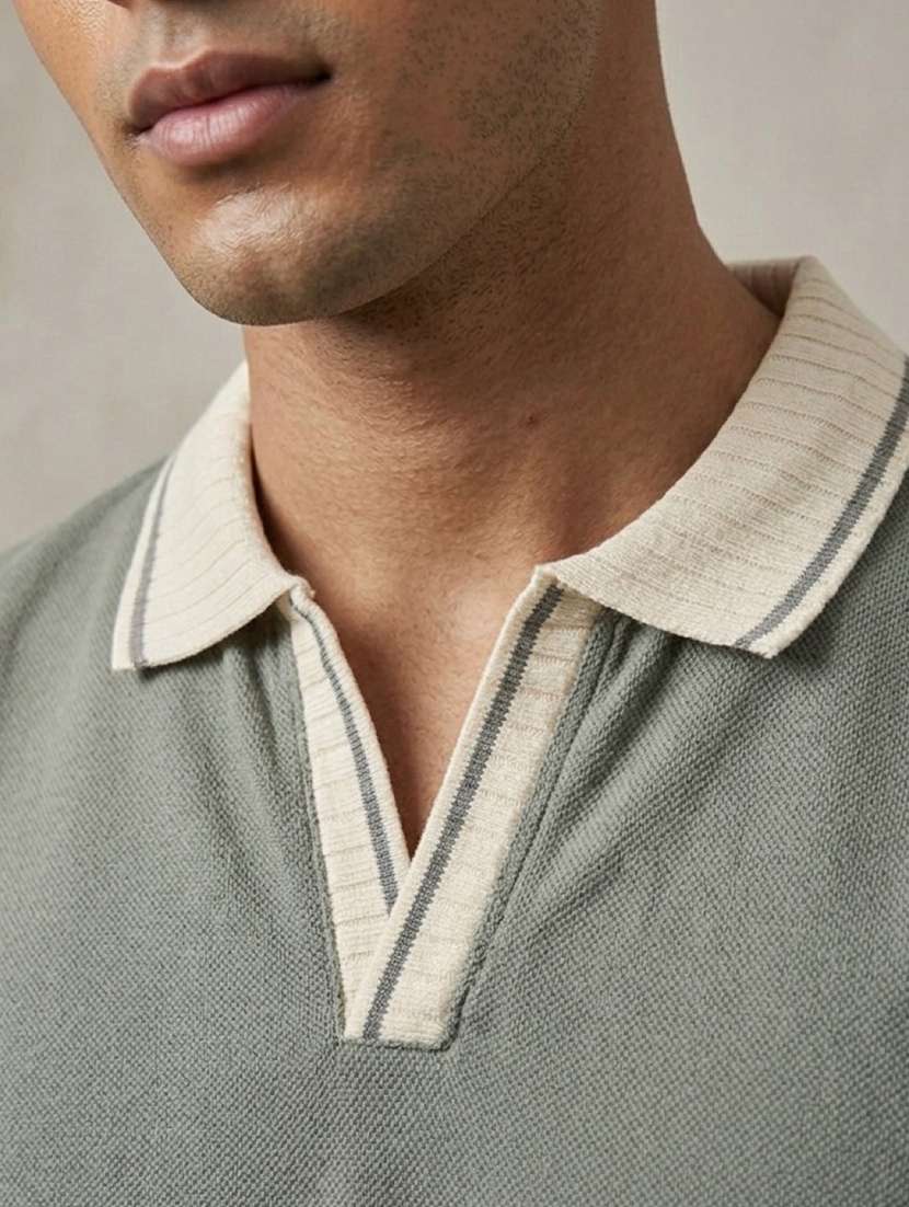green cotton plain tshirt - 22486200 -  Standard Image - 1