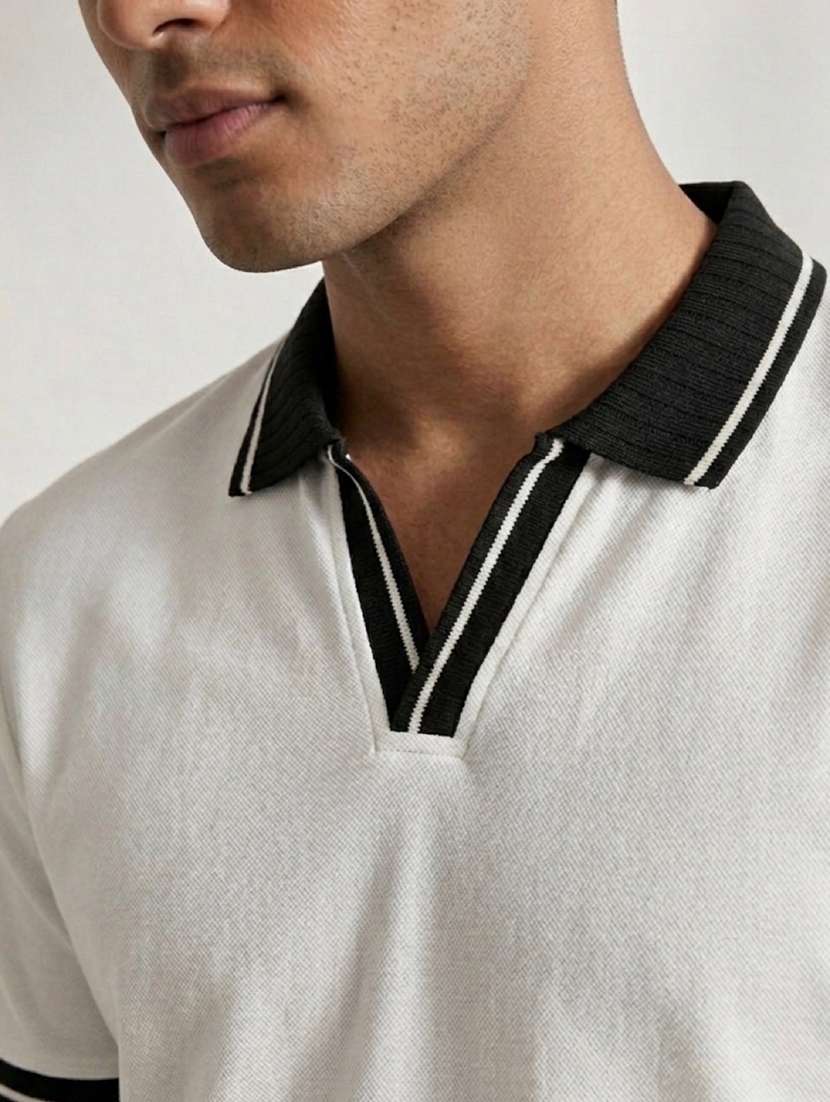 men solid short sleeve regular fit polo t-shirt - 22486202 -  Standard Image - 1