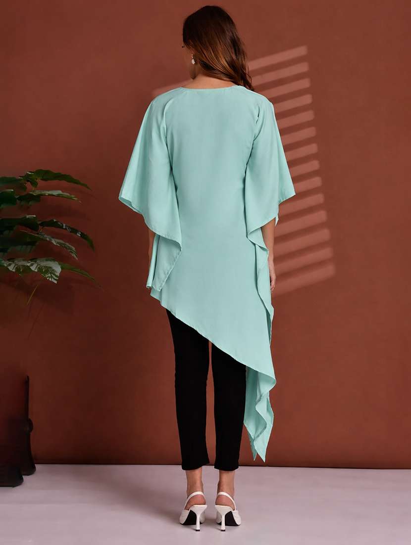 women solid kimono sleeve kaftan top - 22486236 -  Standard Image - 4