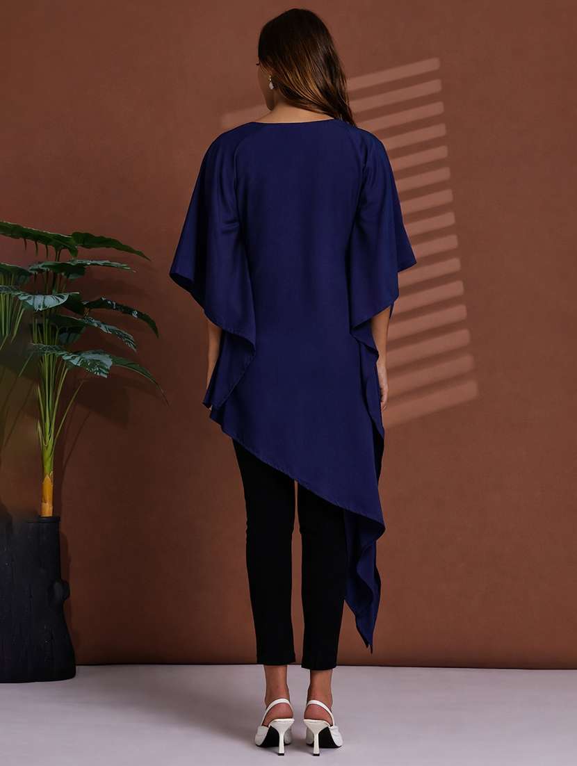 women solid kimono sleeve kaftan top - 22486238 -  Standard Image - 4