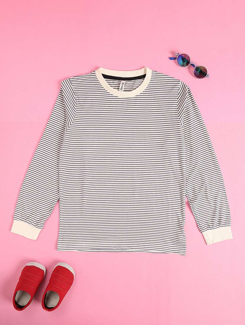 Boys Striped Long Sleeve T-shirt - 22486388 -  Standard Image - 1