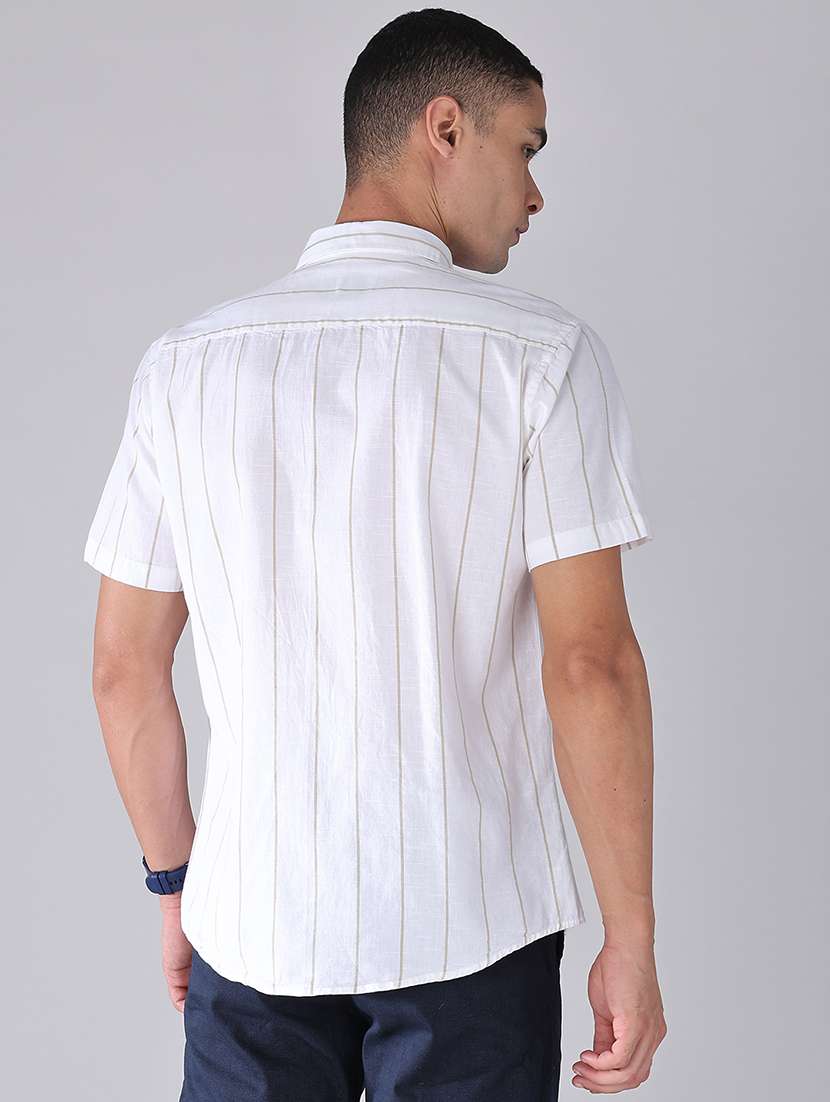 men printed short sleeves regular fit casual shirt - 22486446 -  Standard Image - 4
