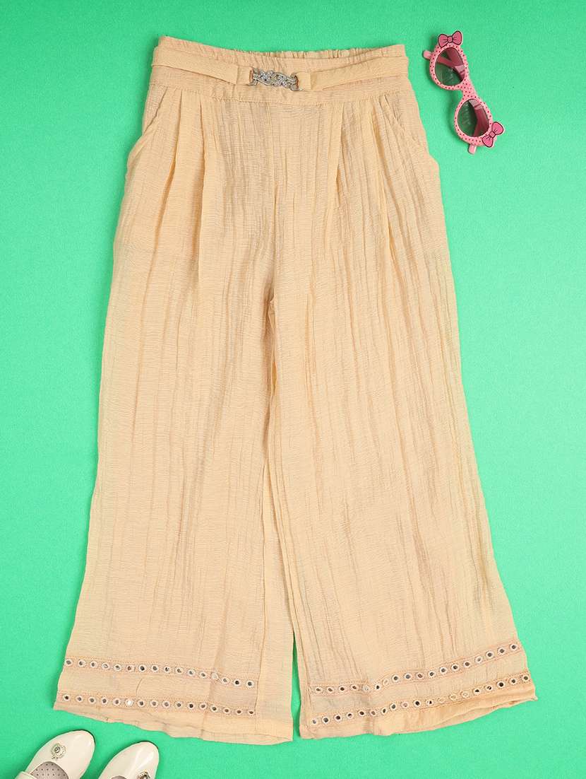 girls embroidered long sleeves shirt and palazzo co-ord set - 22486577 -  Standard Image - 4
