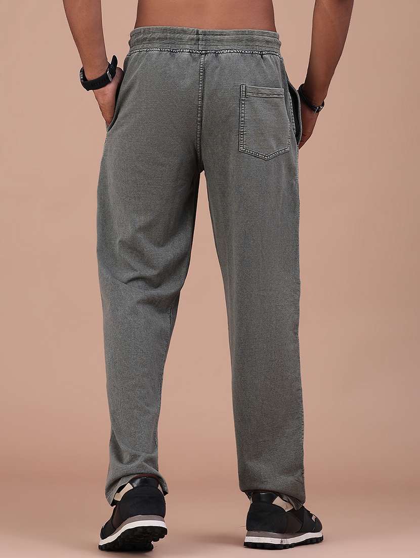 Men Textured Mid Rise Full Length Track Pant - 22486620 -  Standard Image - 4