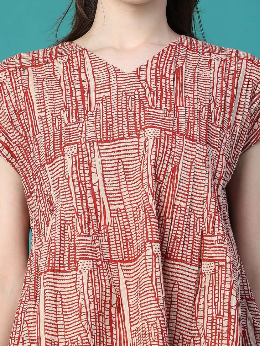 Women Printed Short Sleeves Regular Top - 22486660 -  Standard Image - 1