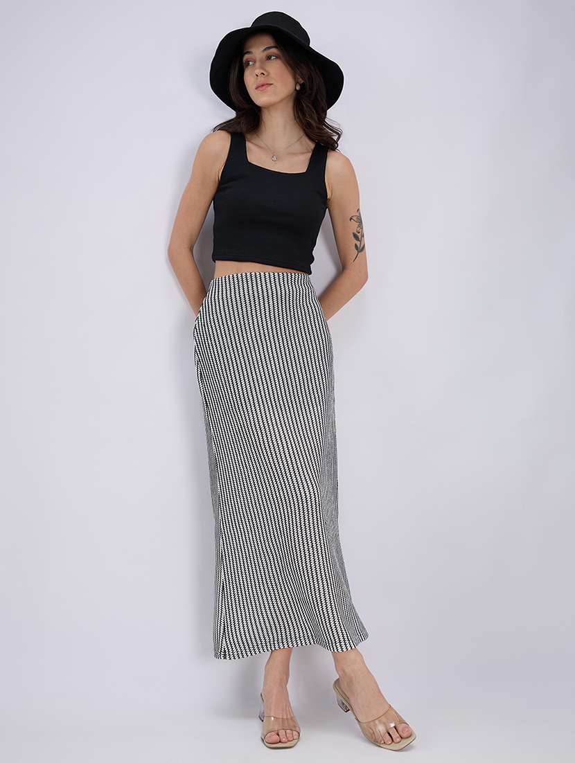 women multi polyester flared skirt - 22486713 -  Standard Image - 4