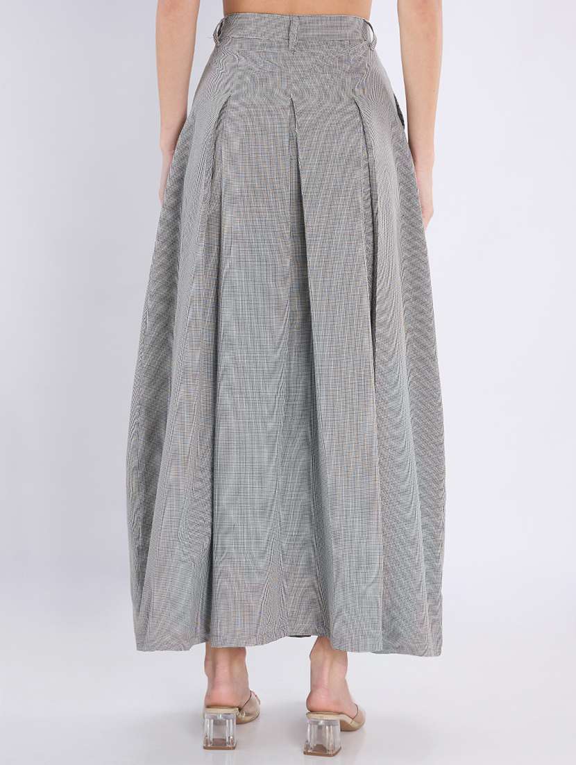 girls pleated flared maxi skirt high rise - 22486722 -  Standard Image - 4