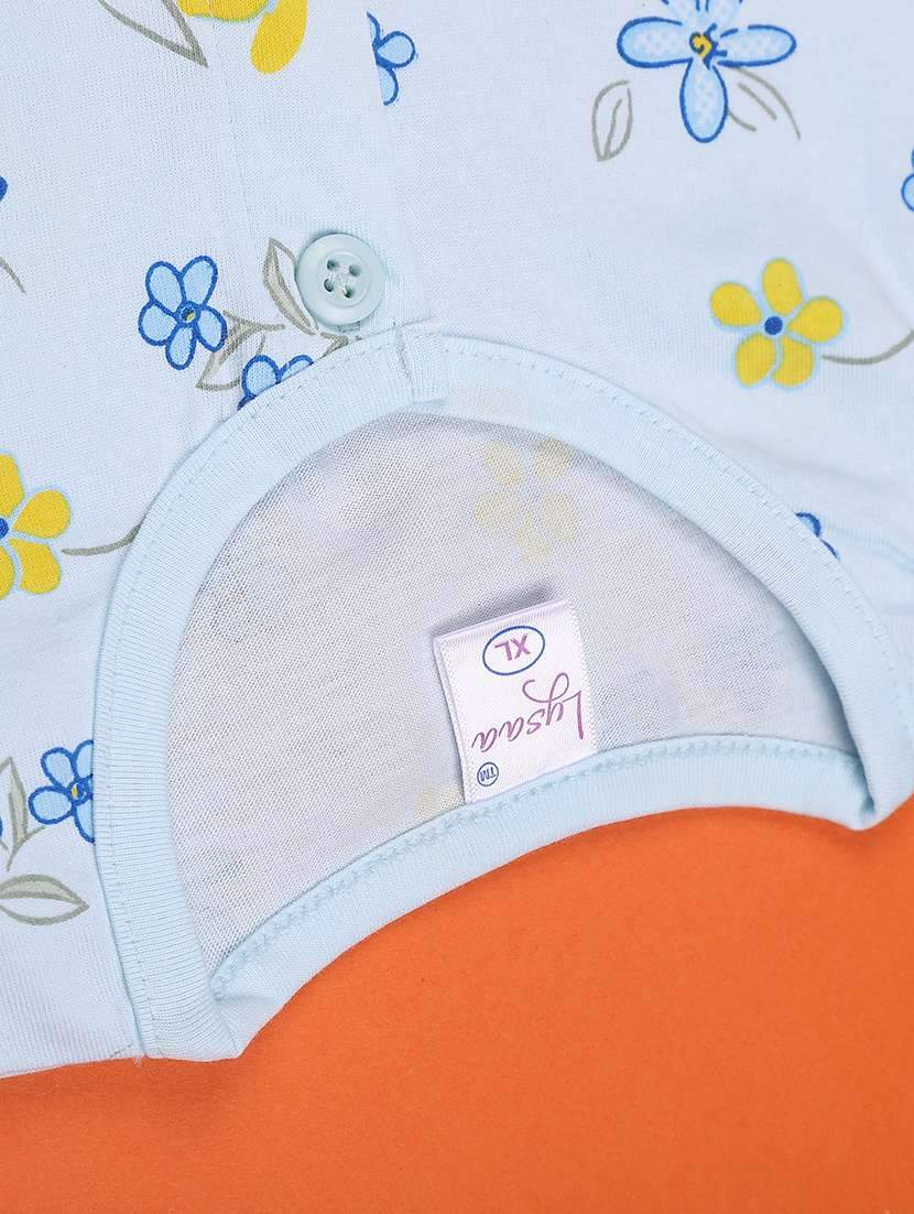 girls printed round neck frock with bloomer - 22487347 -  Standard Image - 4