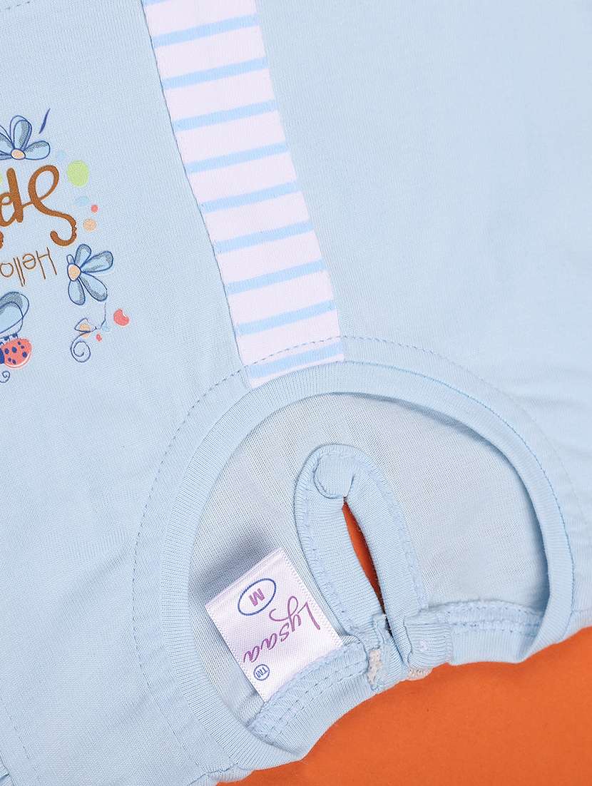 girls printed round neck frock with bloomer - 22487360 -  Standard Image - 4