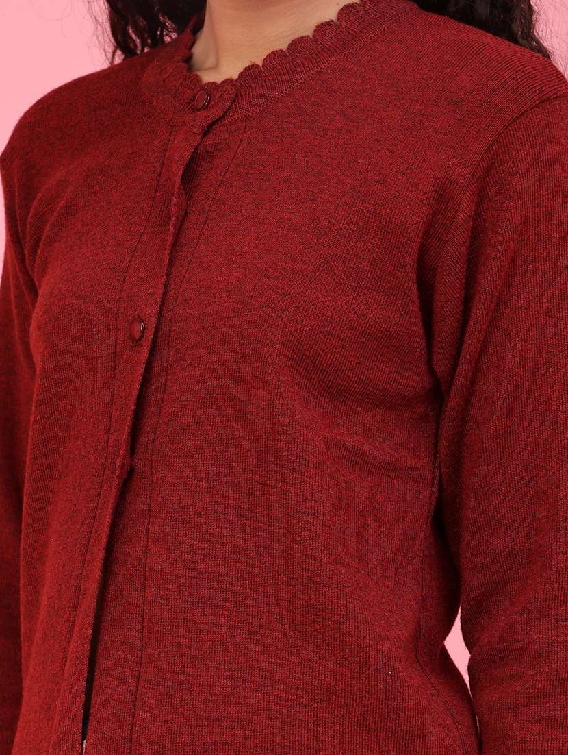 Women Solid Long Sleeve Cardigan - 22488278 -  Standard Image - 1