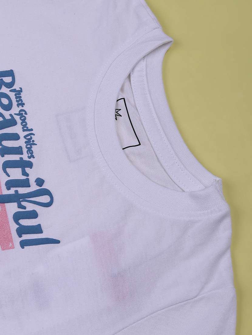 Girls Printed Short Sleeves Regular Fit Tee - 22488870 -  Standard Image - 4