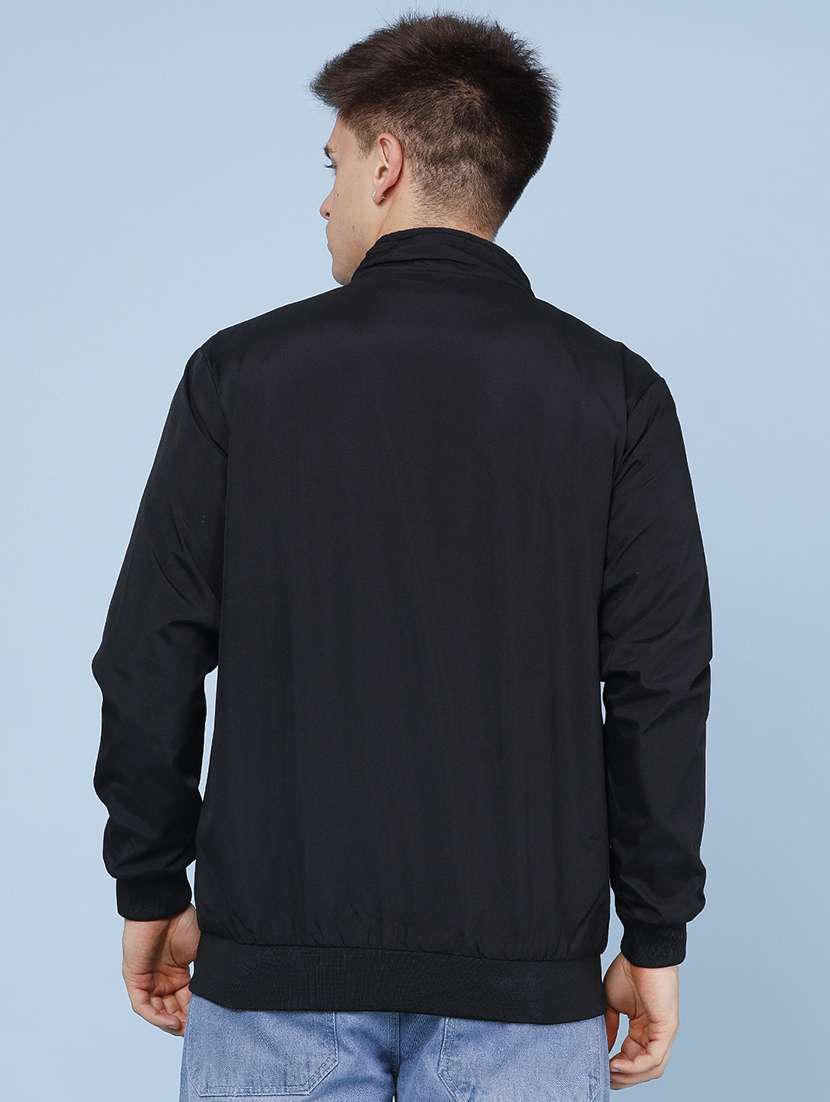 men solid long sleeve lightweight bomber jacket - 22489168 -  Standard Image - 4