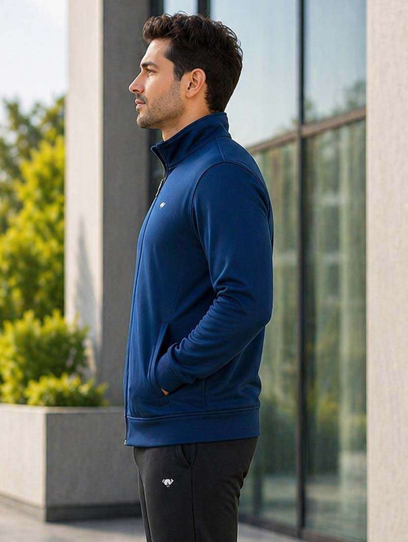men solid long sleeve regular fit casual jacket - 22489352 -  Standard Image - 1