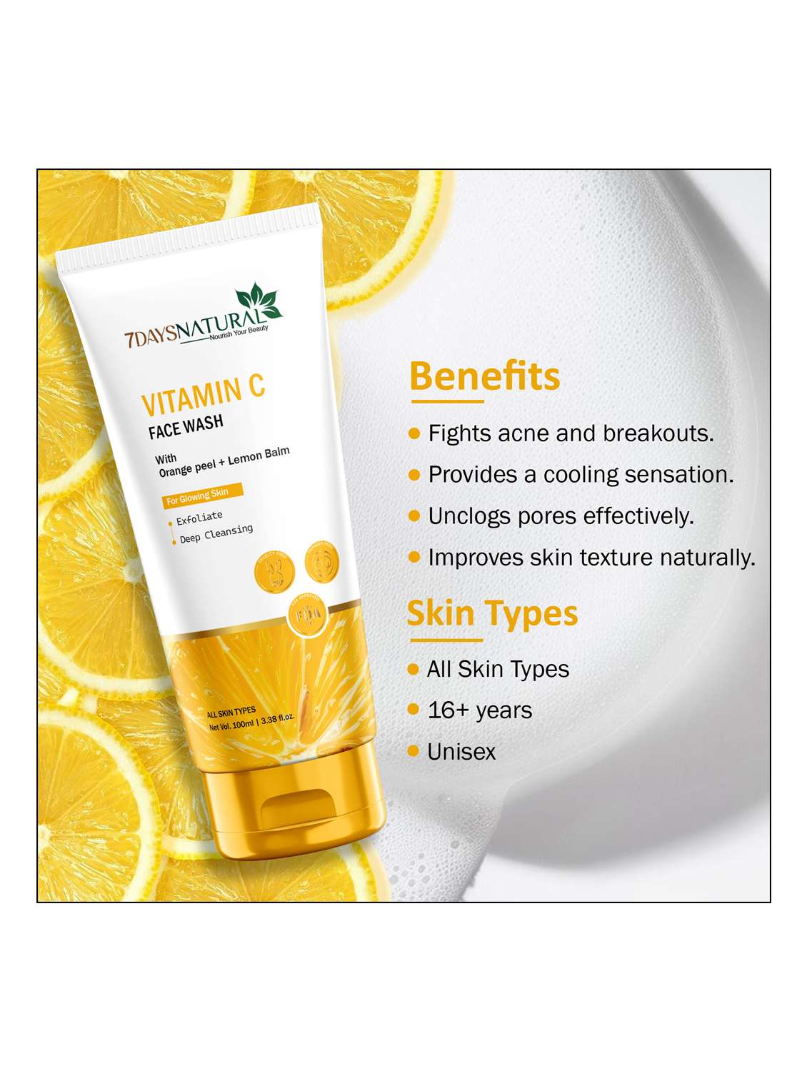 vitamin-c face wash - 22489417 -  Standard Image - 1