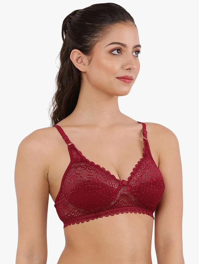 girls red lace full coverage regular wired bra - 22489502 -  Standard Image - 1
