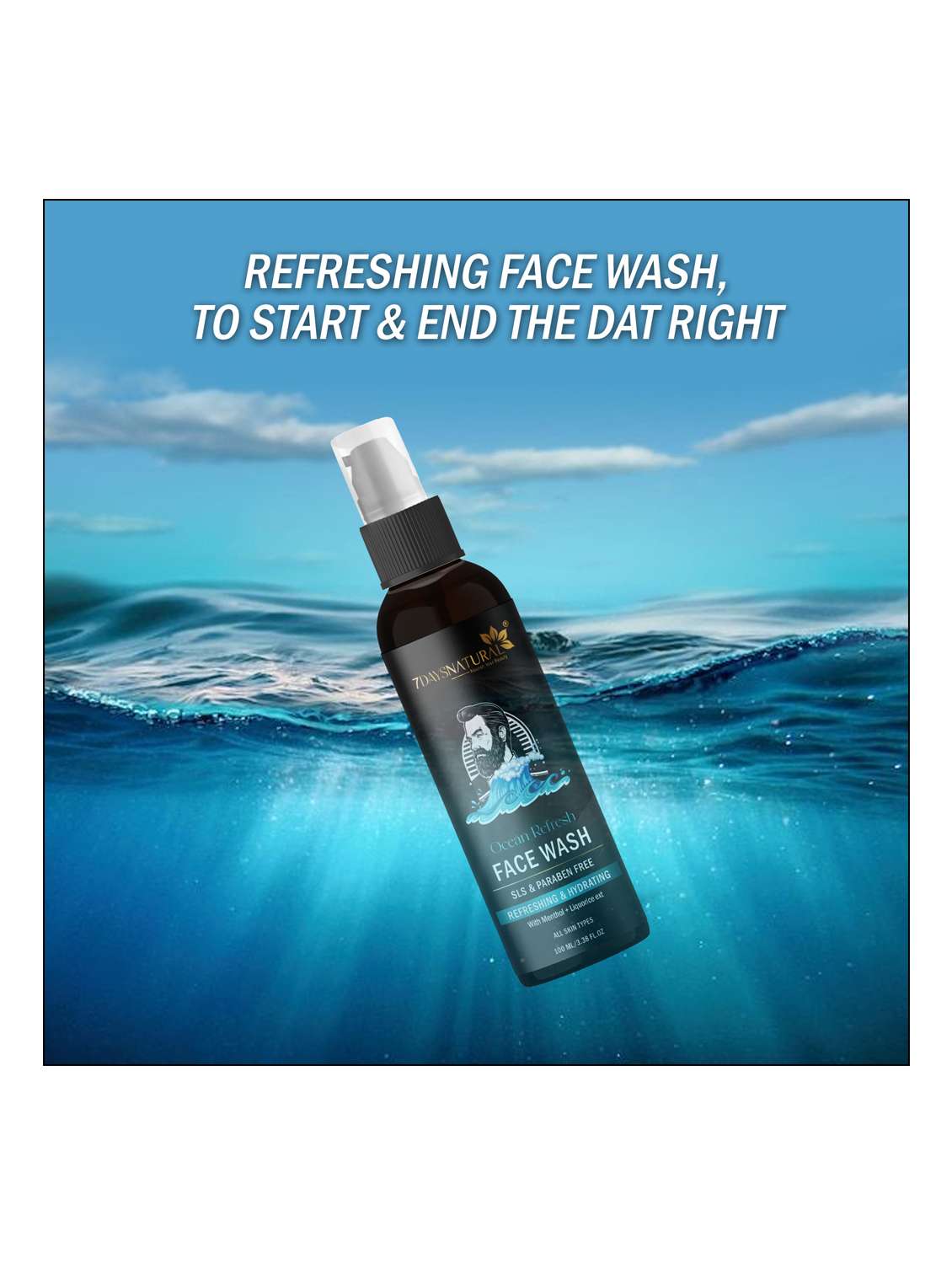 ocean refresh  face wash - 22489524 -  Standard Image - 1