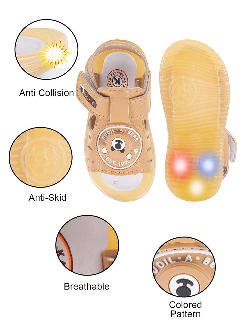 kids beige synthetic floater - 22489556 -  Standard Image - 4