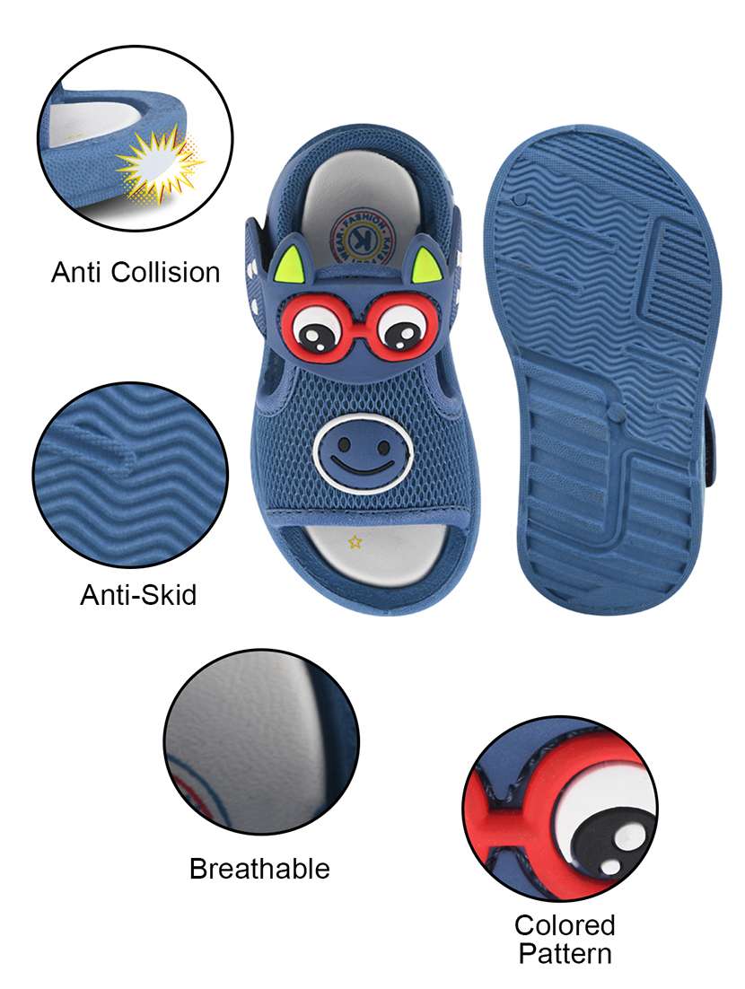 kids blue synthetic floater - 22489616 -  Standard Image - 4