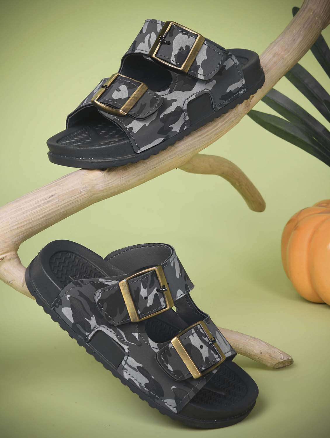 kids grey synthetic floater - 22489628 -  Standard Image - 1