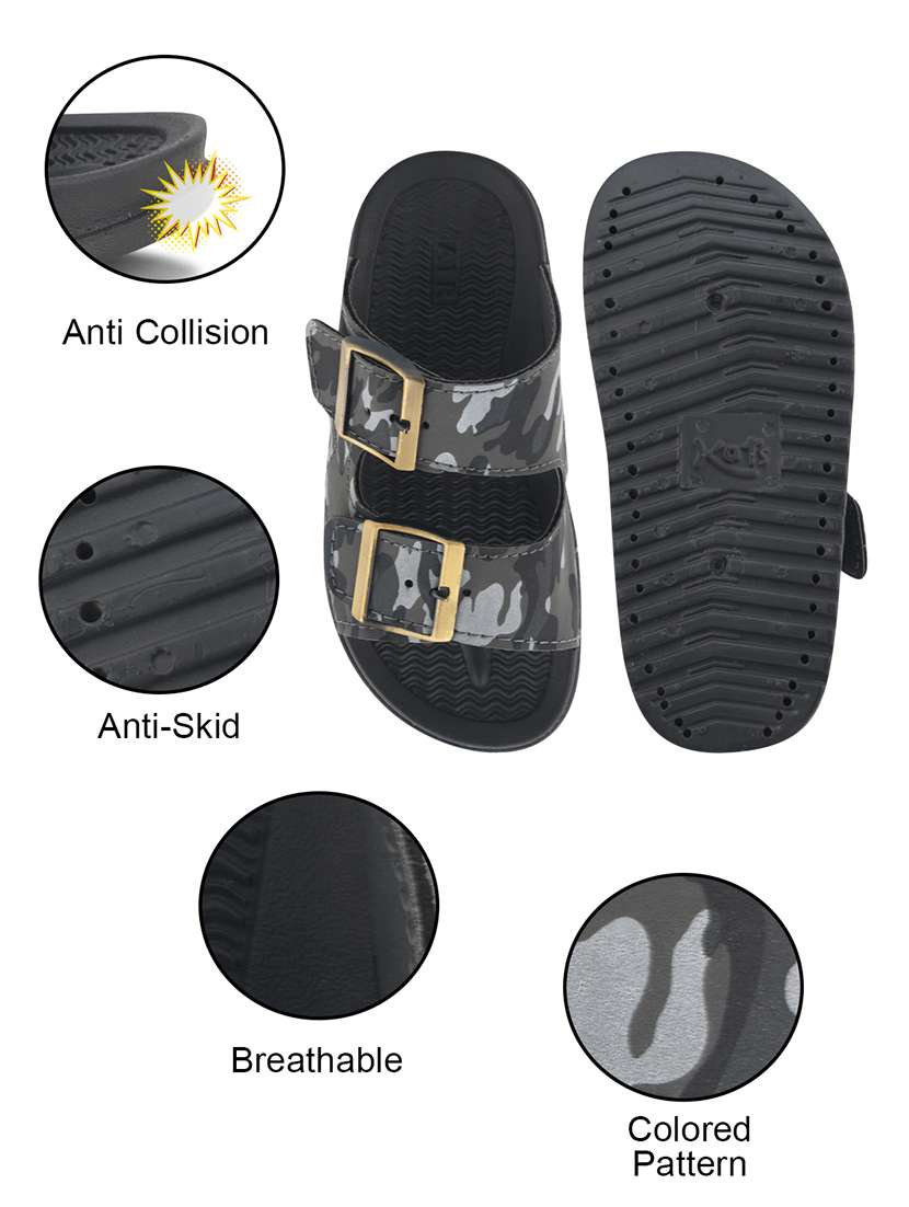 kids grey synthetic floater - 22489628 -  Standard Image - 4